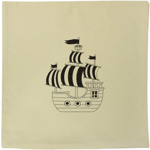 Pirate ship canvas cushion - canvas,