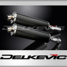 HONDA CB1300DC X-4 1997-2003 450mm OVAL CARBON BSAU SILENCER EXHAUST KIT