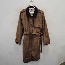 Barbour Modern Heritage Pastoral Wax Waterproof Rain Trench Jacket Coat Uk 16