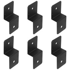 6 PCS Black Post to Beam Z Tie