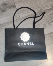 chanel empty paper bag with camellia different size and color