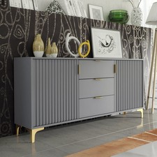 Sideboard 140cm Grooved Doors