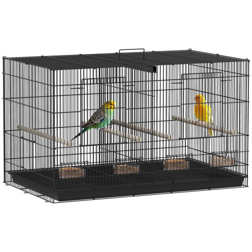 Pawhut bird cage with divider - cage,