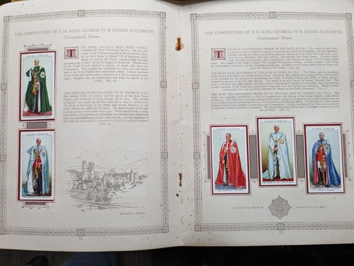 Cigarette cards coronation - cigarette, of