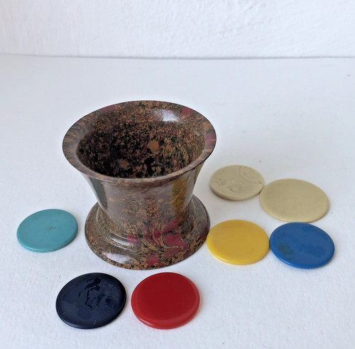 Vintage bakelite dice shaker - vintage,