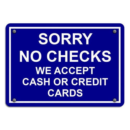 Horizontal metal sign sorry - sorry, no