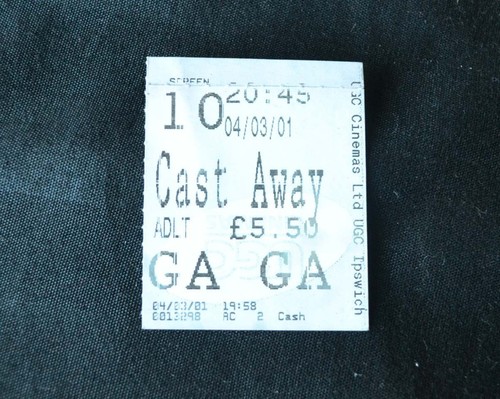 Old cinema movie ticket cast - movie,