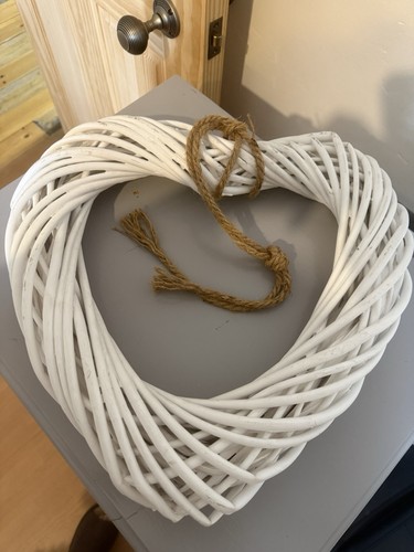 Wooden wicker hearts - 2,
