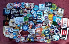 Lot Of Over 150 Various Subject Patches/Cloth Badges/Stickers/Window Stickers