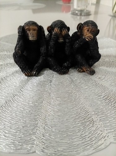 Wise chimps monkey - see,, hear