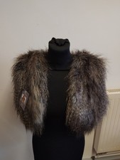 Moore and Moore Faux Fur Shrug