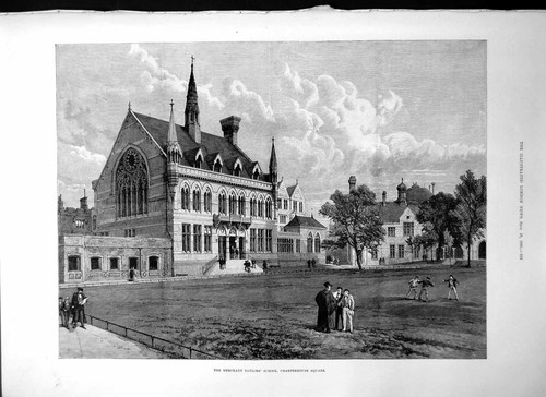 Old print merchant taylors - print,
