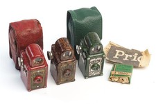 Coronet midget camera - midget, red