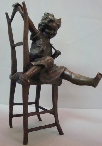 Statue cat daughter art - cat,