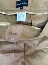 Claudia Strater wide leg wool/angora hair mix trousers, Size 42 Light Brown.