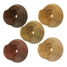 Swish Naturals 28mm Recess Brackets, 1 PAIR of Wood Wooden Brackets to fit 28mm