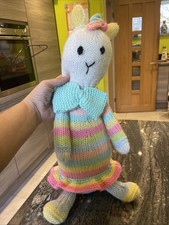 Knitted Large Bunny Rabbit Soft Toy. Handmade. Cute.  May Need Washing