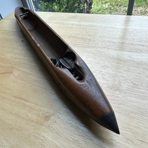 Vtg wooden textile mill - wooden, boat