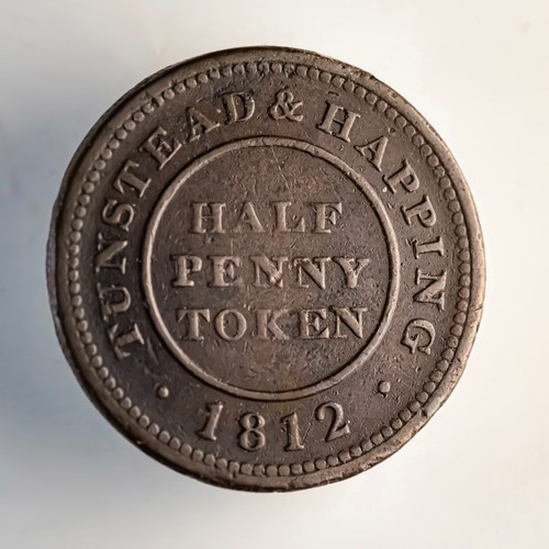 Tunstead happing halfpenny - happing,