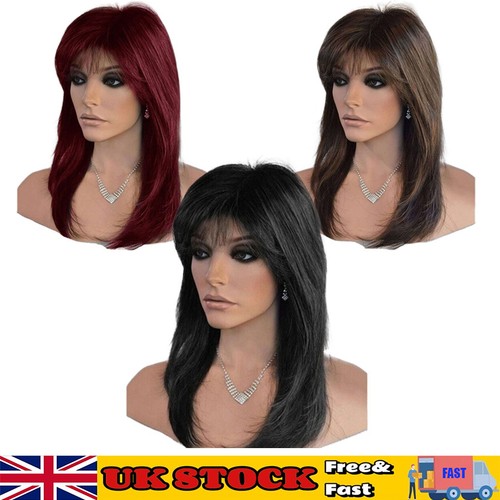 Lady medium straight hair wigs - hair,