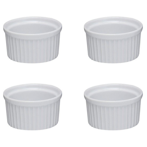 White ceramic ramekins 9cm - ceramic,