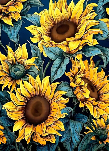 Sunflower diamond painting kit - sunflower,