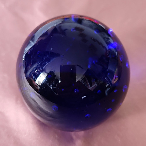 Blue glass sphere ball - glass, sphere/ball