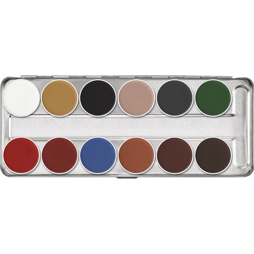 Kryolan aquacolor 12 colour - aquacolor,