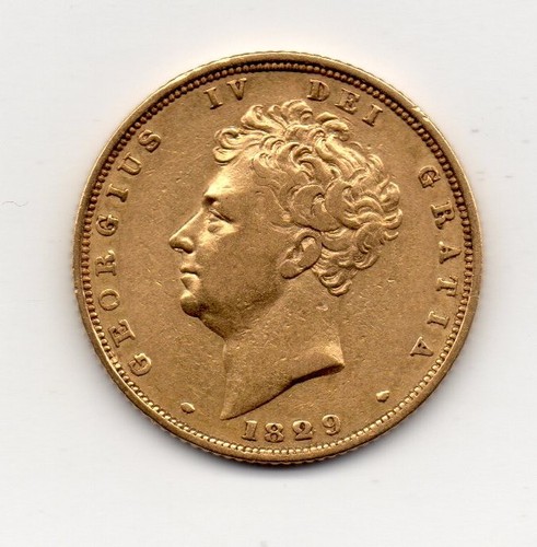 1829 gold sovereign - 1829,