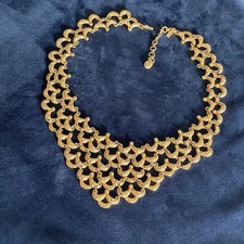 Vintage Monet Gold Tone Bib