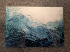 Tempered Glass UV Digital Print Wall Art, 50cm X 35cm, Ocean Theme, UnwantedGift