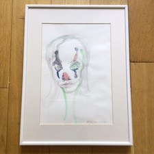 Contemporary Pencil Drawing & Watercolour Painting Of A Clown - Morgan 03/19