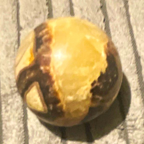 Septarian crystal sphere