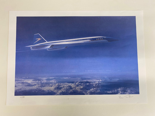 Concorde print boac livery - print, in