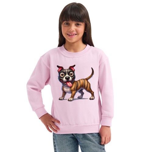 Funny dog girls sweatshirt - dog,