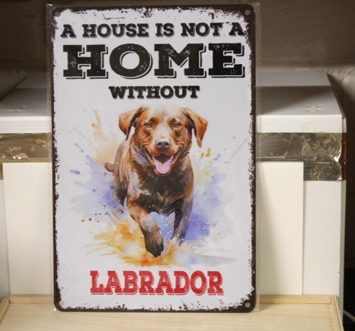 Humour labrador dog metal - humour,