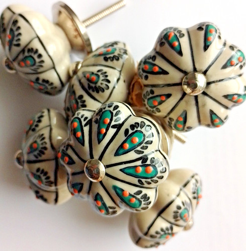 Set ceramic flower - of,