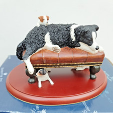 Border Fine Arts 'No Peace' Collie Mum With Pups - A4621 Herriot Collection