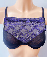 Modesty Panel - PURPLE - Lace Bra Insert - Instant Camisole - Chest Cover Up