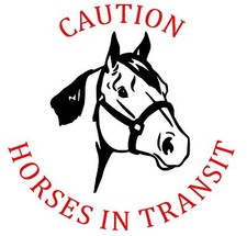 HorseBox, Horse Trailer Decal / Sticker Right Facing