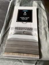 Silver Velvet Stripe Double
