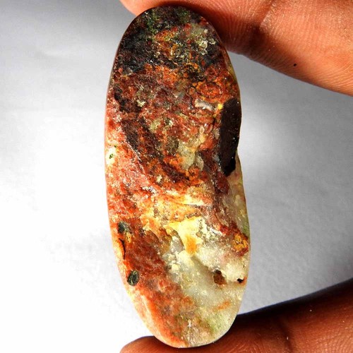 Natural crazy lace agate - crazy, oval