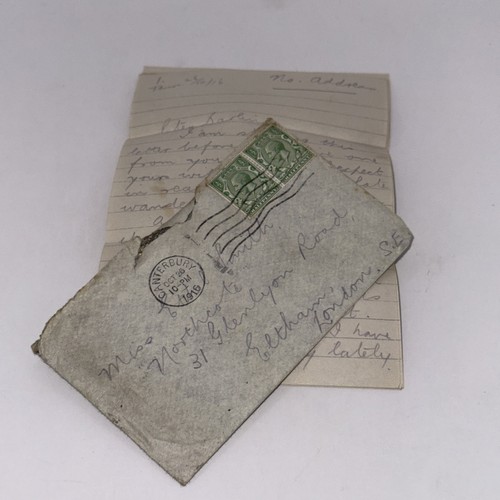 Ww1 1916 handwritten - ww1, letter