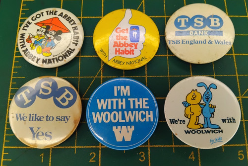 Vintage 80s button - 6, x