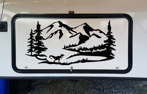 Rex mountains scene vinyl - t-rex,