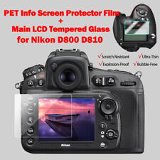 Nikon D800 / D810 Rear Glass and Top Film Screen Protector for Nikon - UK SELLER