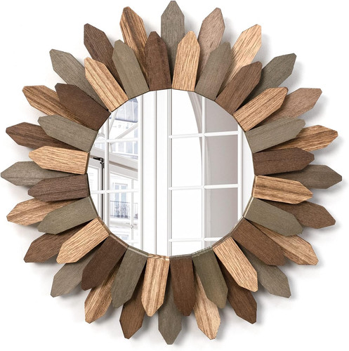Wall mirror inch rustic - mirror, 12