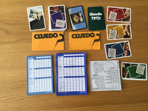Cluedo detective notes sheets - notes,