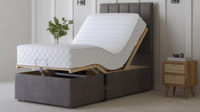 Restwell Panel Design Electric Adjustable Bed with Mattress & Headboard Options