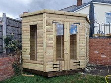 Garden shed corner summer - shed,